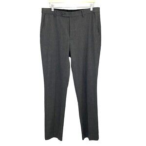Ben Sherman Flat Front Slash Pocket Straight Leg Dress Pant Business Workwear 36